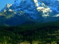 Blick zum Wettersteingebirge